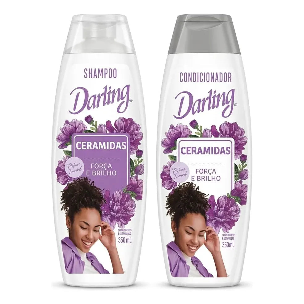 Darling Shampoo e Condicionador Ceramidas Força e brilho (350ml)